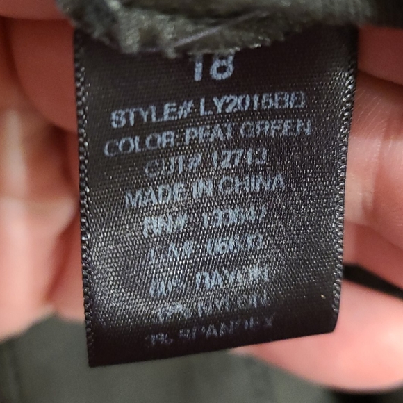 Liverpool high rise dark green jeggings - Picture 5 of 6